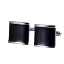 PopSilver Pair Men's Cufflinks Stainless Cuff Links Steel Wedding Gift Luxurious
