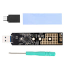 NVMe to USB Adapter RTL9210 Chip M2 M Key SSD to to USB 3.1 Type A Card (C) A