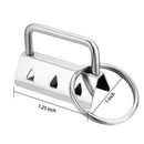 40 Piece Key Ring Hardware Keychain Bracelet Hardware with Lanyard Key Ring