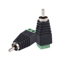 5pcs UTP Cat5 Cat6 Cable to CCTV AV Phono RCA Male Jack Plug Adapter X7A6