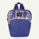 Printing Mommy Travel Backpacks Big Maternity Nappy Top-handle Bags (Blue) A