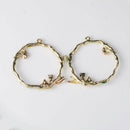 4 Pieces Floral Angel Garland Charms Elf Pendant DIY Jewelry Embellishments