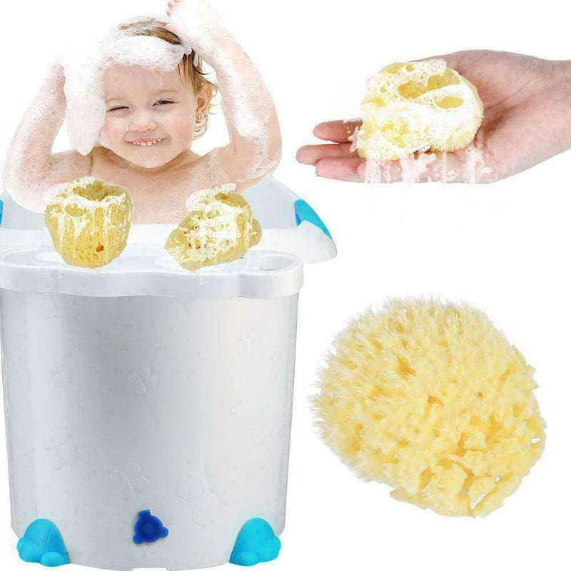 Baby rubbing bath ball Natural Honeycomb Bath Sea Sponge J8K4