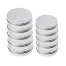 10pcs 5/15ml Empty Aluminium Cosmetic Pot Jar Tin Container Box w/Screw Lids