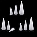 9 Pcs Cone Shaped Styrofoam Foam Ornaments for Handmade DIY Modelling Crafts