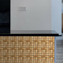 10pcs 10cm Retro Tiles Wall Stickers PVC Waterproof Kitchen Decals (MSC054) A