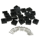 20pcs Square Non-skid Rubber Feet Pad for Table Desk Chair Kitchen Cabinet