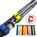 1Pc Fishing Accessories Reusable Fishing Rod Tie Holder Strap Loop Cord B 3C