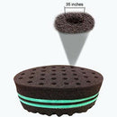 2Pcs Bundled Large And Small Magic Twist Hair Curl Sponge Brush Coil Wave F