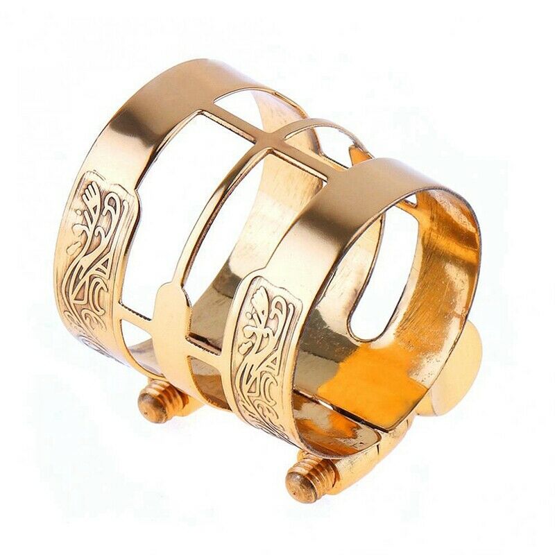 New Carved Metal Ligature Alto Sax Clarinet Mouthpiece Ligature Clip For Al