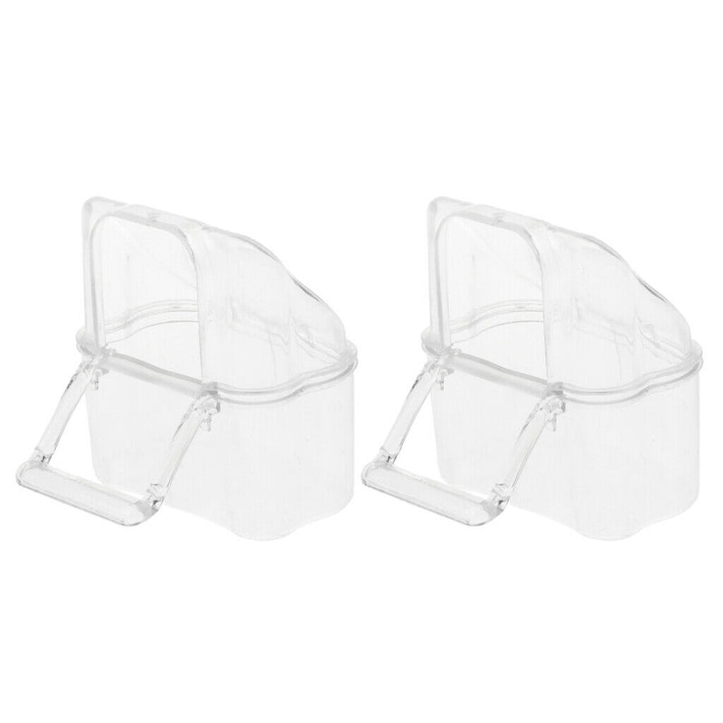 4 Pcs Automatic Bird Seed Feeder, Free Install Transparent Parrot Foraging