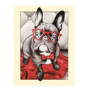 Puppy Wear Glasses Dog DIY 5D Diamond Painting Embroidery Cross Stitch Kits