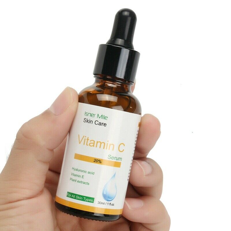 Isner Mile Pure Vitamin C Hyaluronic Acid Serum 20% For Face Best Anti Agin H8V8