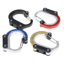 1PCS New Type D Carabiner Rotating Hook Clip Non-Locking Strong CliJBTEUS