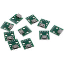 10Pcs MICRO USB to DIP Adapter 5Pin Female Connector PCB Converter Board FT
