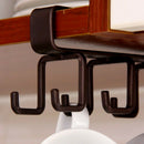 Kitchen Storage Rack Cupboard Hanging Hook Shelf Cup Dish Storage Shelf Bat