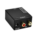 3.5mm Digital to Analog Audio Converter Adapter W/ Fiber Cable RCA Out Optical
