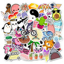 50Pcs Cute Cartoon Stickers DIY Laptop Luggage Guitar Bicycle Skateboard Dec OZ