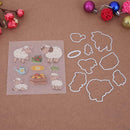 Sheep Silicone Stamp+Metal Cutting Dies Stencil Scrapbook Album Decor Craft