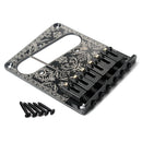 Black Print Electric Guitar Bridge Plate for Humbuckers with Screws and Wrench