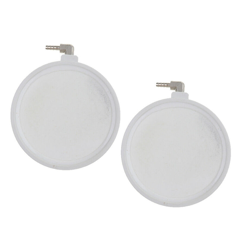 2pcs White Aquarium Air Stone Round Bubble Diffuser for Oxygenation in