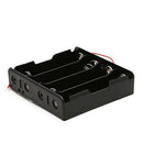 4x Quad Battery Clip Holder 4x18650 Plastic Battery Holder Case Box Wired lot