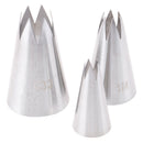 3Pcs Premium Stainless Steel Piping Nozzles Russian Pastry Tips Decorating T FU