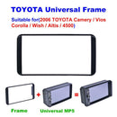 2 Din Frame Car Stereo Radio Fascia Panel DVD Player Trim Kit for Camry