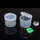 5pcs Round Plastic/Clear/Transparent Collection Containers Cases Storage Box  Hn