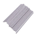 50 Pcs Straws :25 Pcs Paper Straws Birthday Wedding Baby Shower Party Strip J2V8