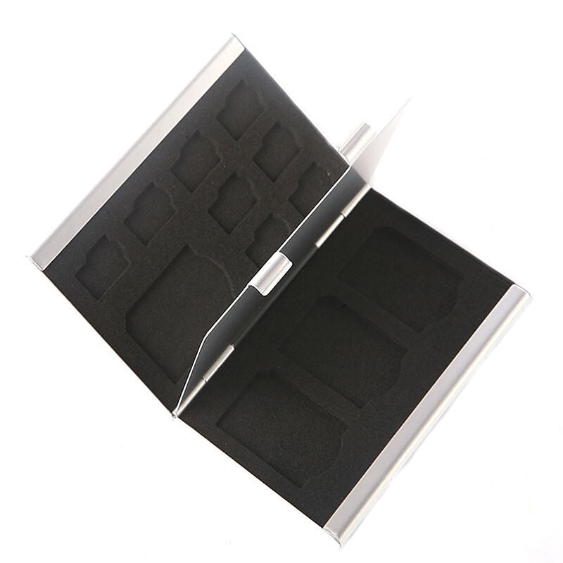 New.Metal Aluminum Micro SD TF MMC Memory Card Storage Box Protecter Case Holder