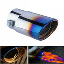 Car Muffler Tip Exhaust Pipe Tail Burnt Blue Titanium Steel Stainless V1N9