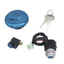 Ignition Switch Fuel Gas Cap Cover Steering Lock Key Set For Suzuki GN125 82-01/
