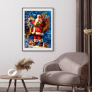 Santa Claus Diamond Painting 5D DIY Full Round Drill Picture Rhinestone Kit