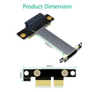 PCI Express 36PIN 1X Flexible Cable Dual Vertical 90 Degree Extension Cable