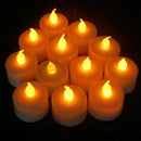 12 pcs LED Flickering Tea Lights Battery Operated Candles for Wedding Party