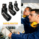 3pcs Ratchet Wrench Socket Adapter 1/4 3/8 1/2 Universal Extension Adapter