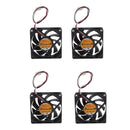 4pieces 12V 3Pin 70mm Mini 7cm Fan Silent Computer Cooler Cooling Fan PC