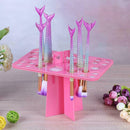 26hole Makeup Brushes Drying Rack Brush Holder Cosmetics Makeup Tools Pink
