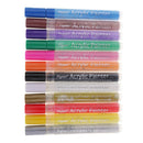12 Colors Acrylic Paint Markers Pens, Permanent, Water-Based Marker Pens for DIY
