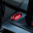 2Pc Set Keyless Engine Push Start Button & Surrounding Decoration Ring for