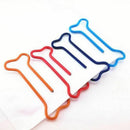 100pcs Bone Shape Multicolor Metal Paper Clips