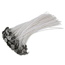 2017 Pack of 50 15cm Pre Waxed Wicks for Candle Making With Sustainers New.