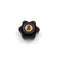 5Pcs Black M6 Female Thread Star Shaped Head Clamping Nuts Knob JR