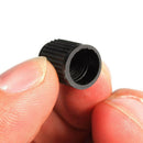 100 pcs Plastic Valve Caps Tire Cap Valve Cover for Car Motorcycle Black