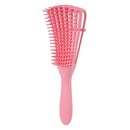 Women Hair Scalp Massage Comb Wet Curly Hairdress Styling Hairbrush (Pink)