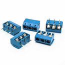 50 Pcs blue ABS KF301-2P 5.08mm 2 Pin Connect Terminal Screw Terminal Conne Q3H6