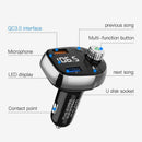 5V/3A A2Dp Fm Transmitter Mp3 Player Lcd Display Car Dual Usb Charger Adapt Z3H6