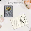 DIY Dog Special Shaped Diamond Painting 50 Page A5 Sketchbook Painting Book