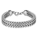 Stainless Steel Cuban Curb Link Chain Bracelet Men Women Hip Hop Jewelry FT